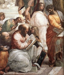Raphael Sanzio_Pythagoras_humanityhealing Pythagoras